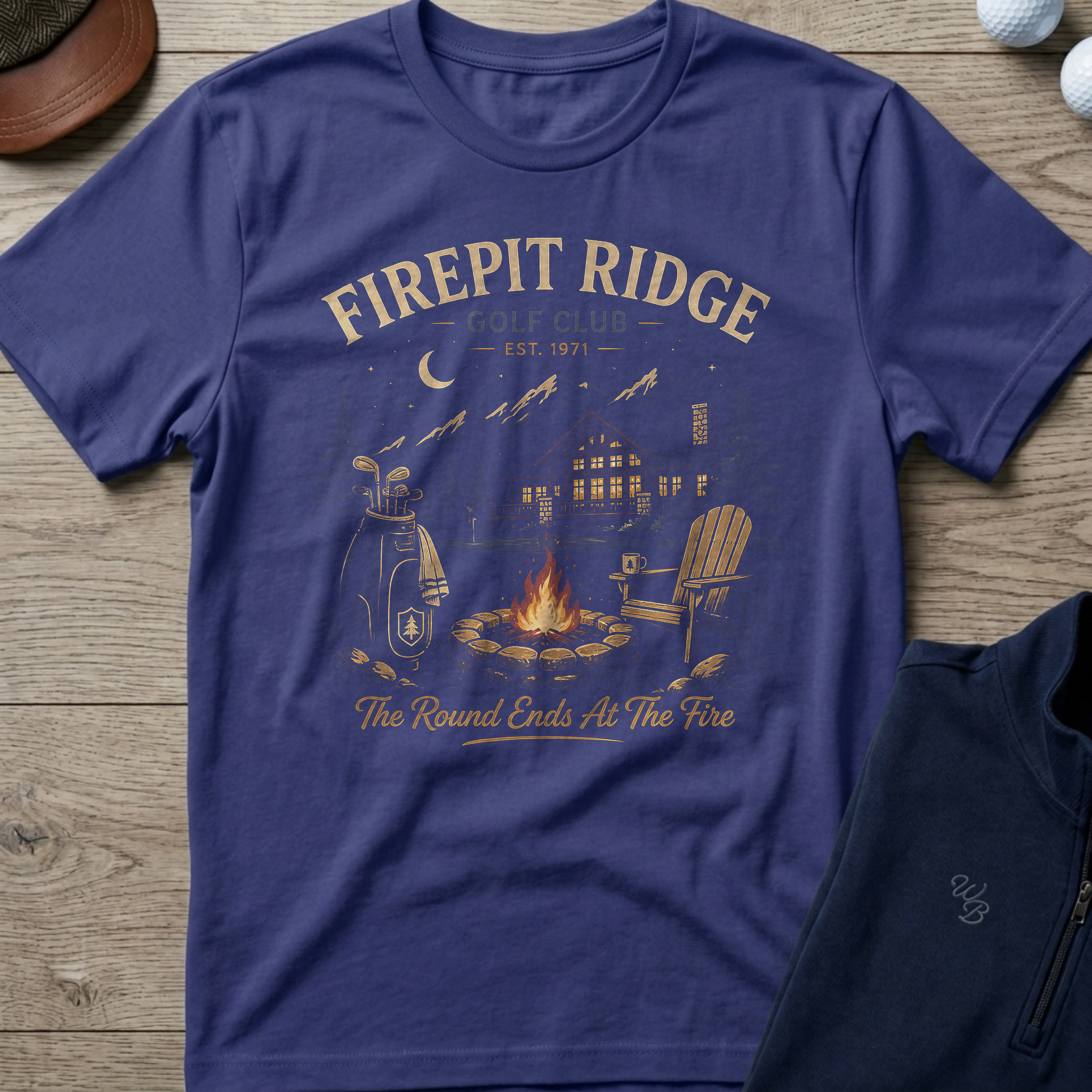 Firepit Ridge — Metro Blue t-shirt