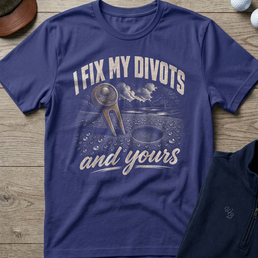 I Fix My Divots — Metro Blue t-shirt