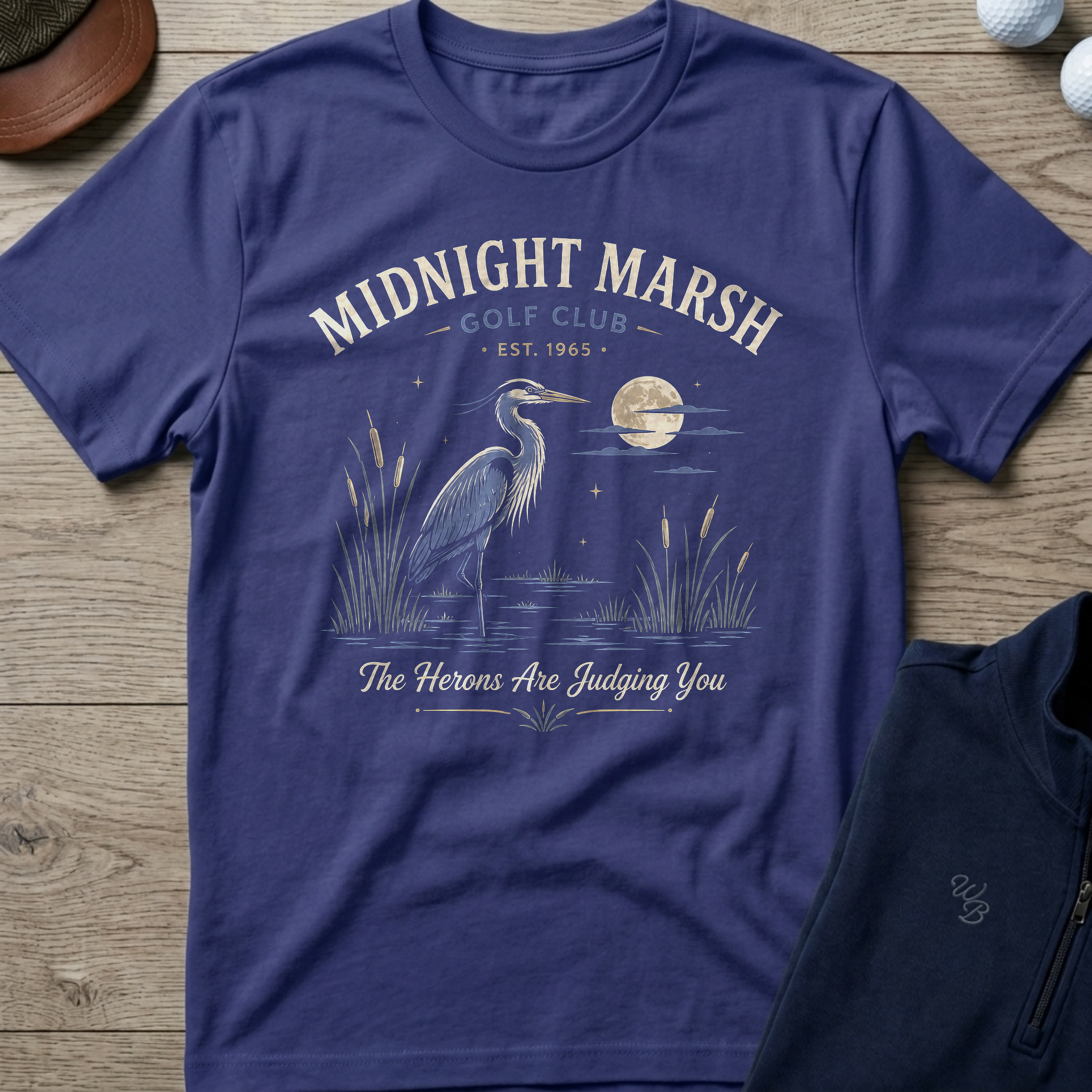 Midnight Marsh — Metro Blue t-shirt