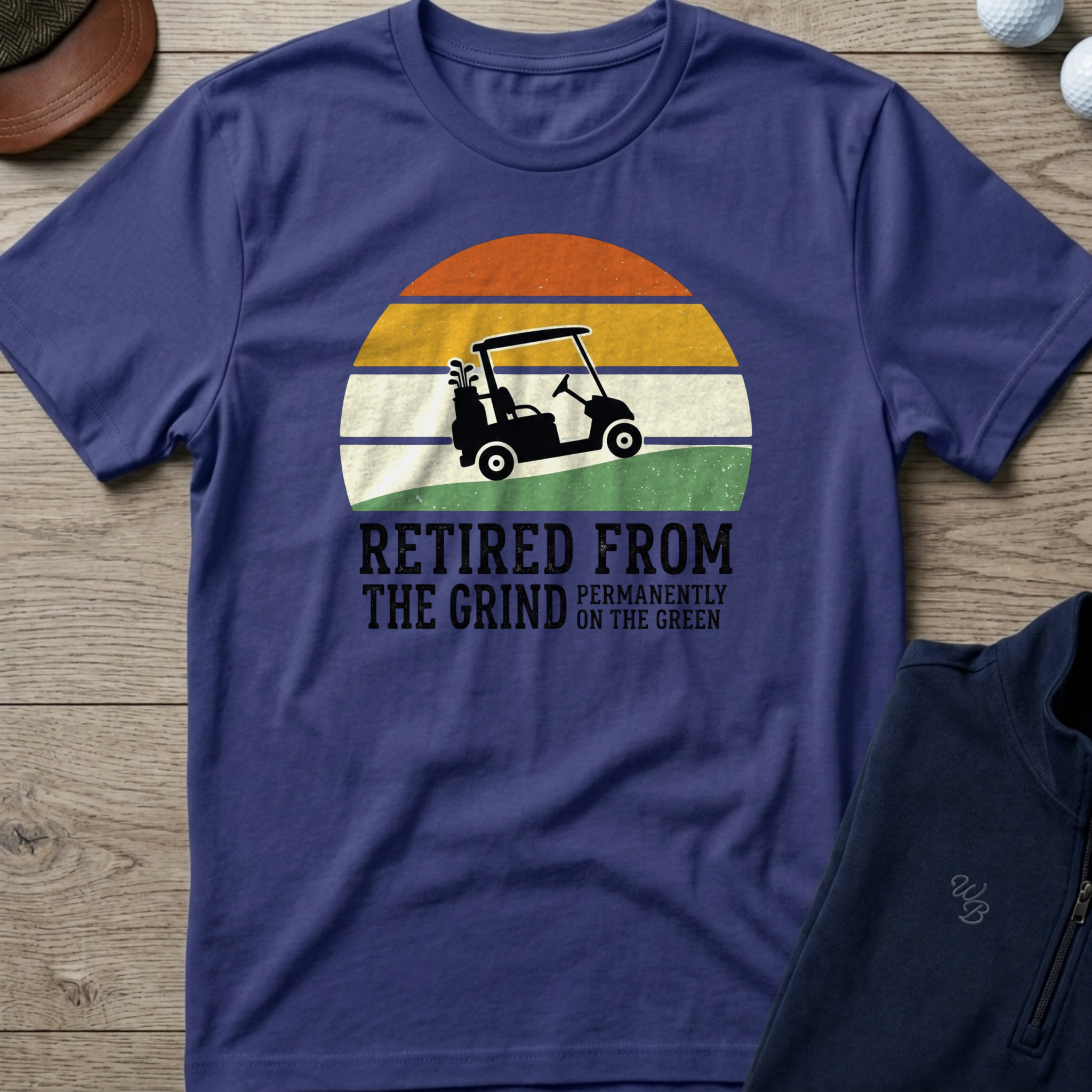 Retired From The Grind — Metro Blue t-shirt