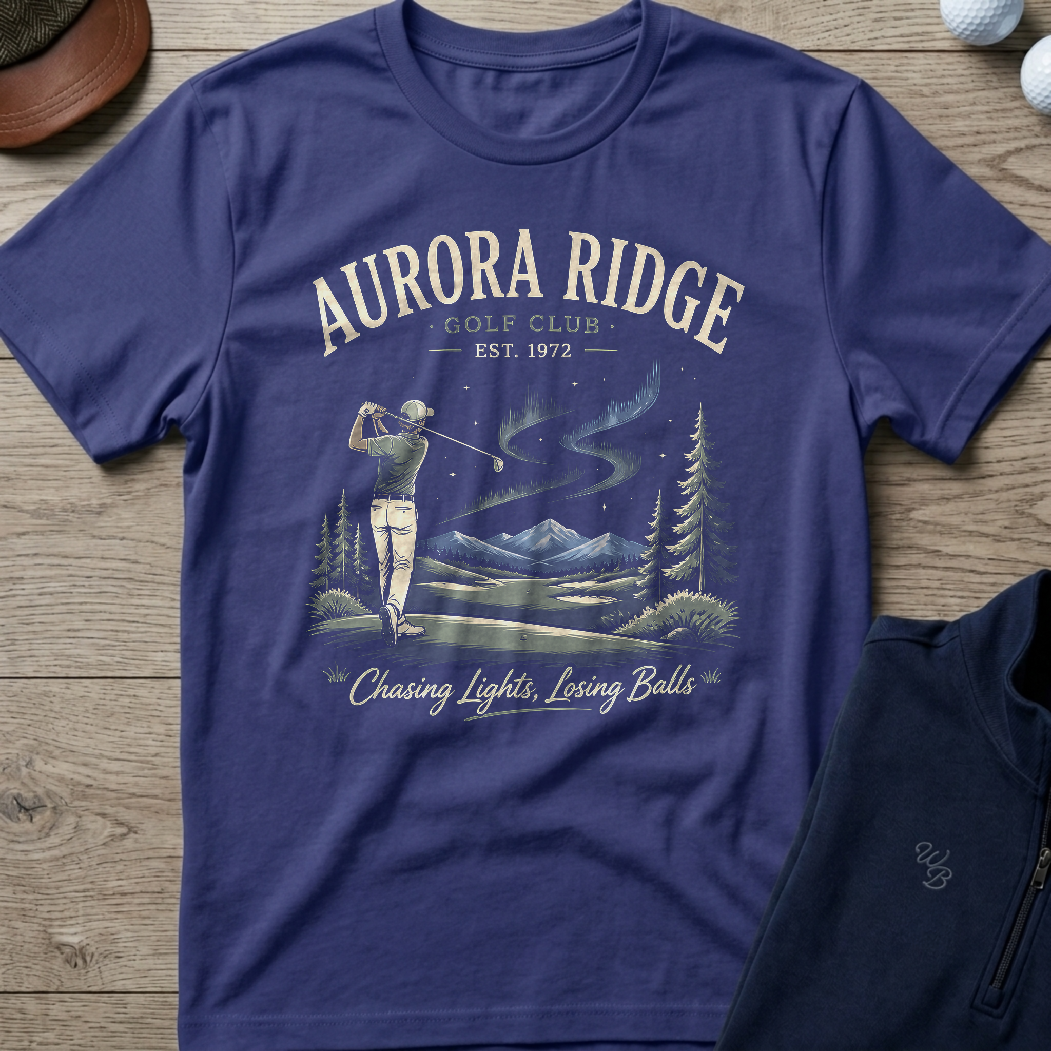 Aurora Ridge — Metro Blue t-shirt