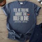 Yes, He Told Me Heavyweight Tee — Midnight t-shirt
