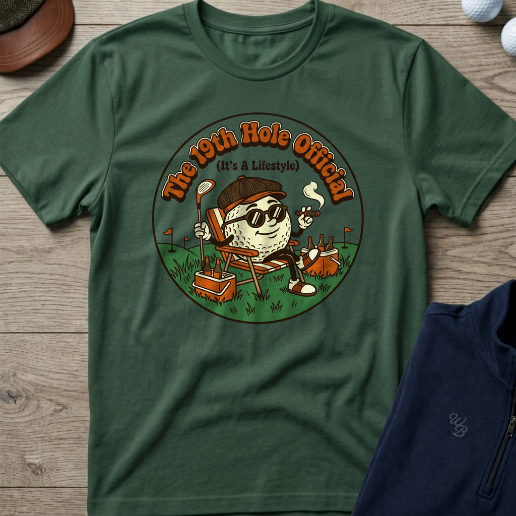 19th Hole Lifestyle — Military Green t-shirt