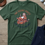 The Scenic Route — Military Green t-shirt