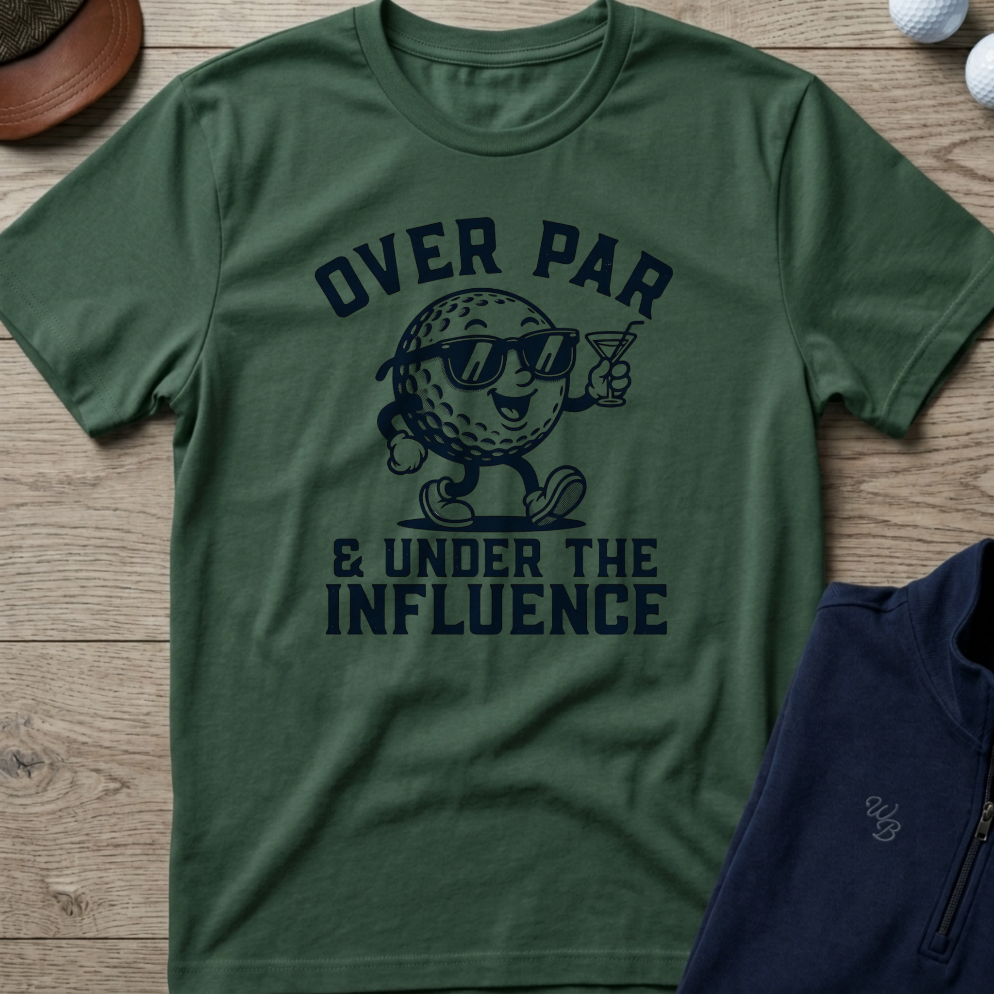 Under The Influence — Military Green t-shirt