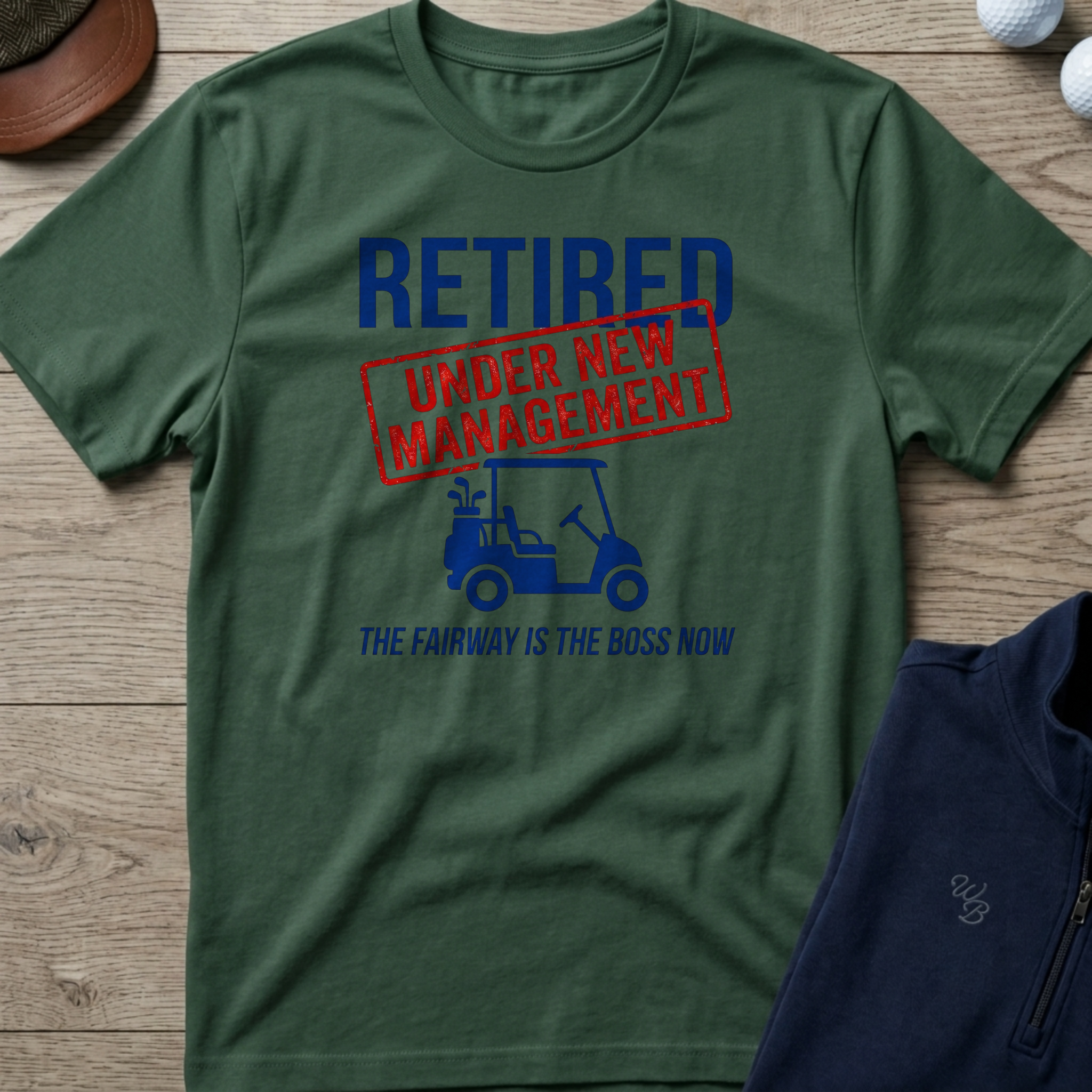 Under New Management — Military Green t-shirt