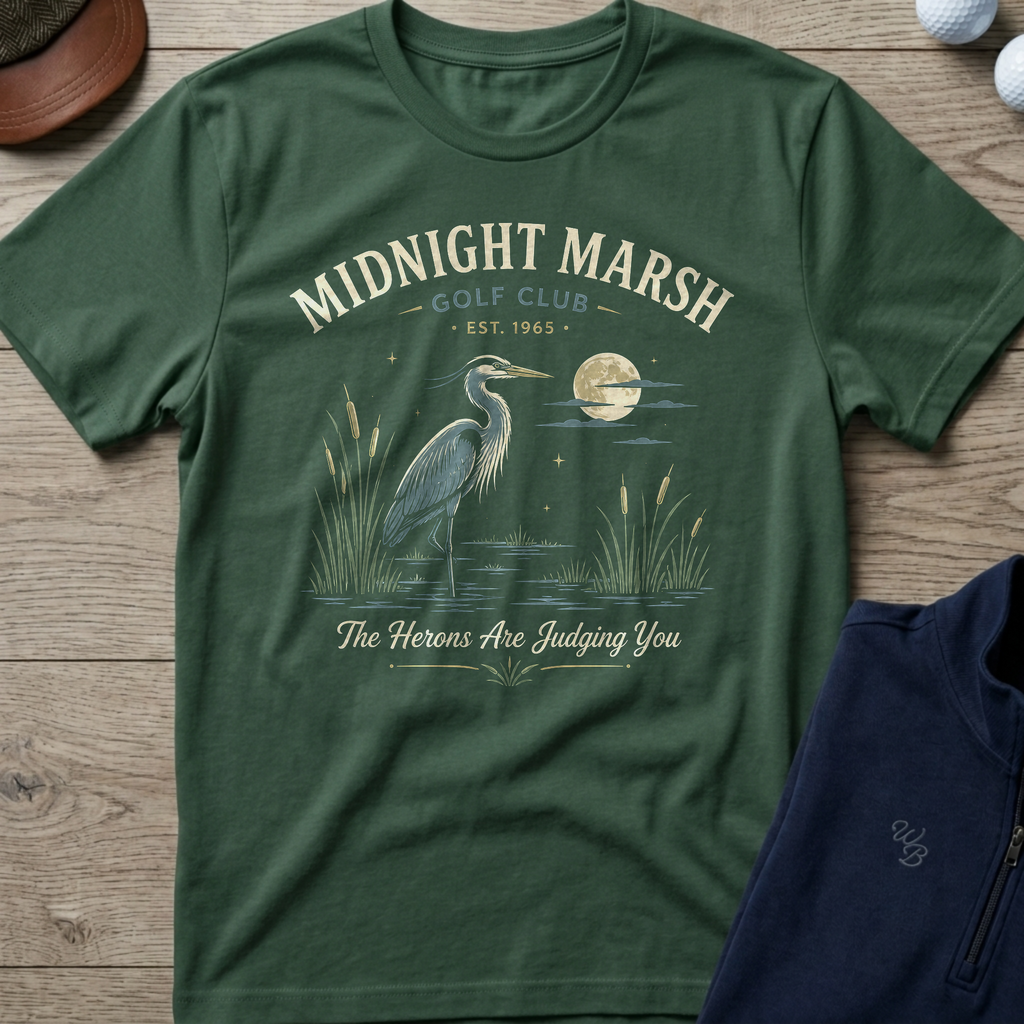 Midnight Marsh — Military Green t-shirt