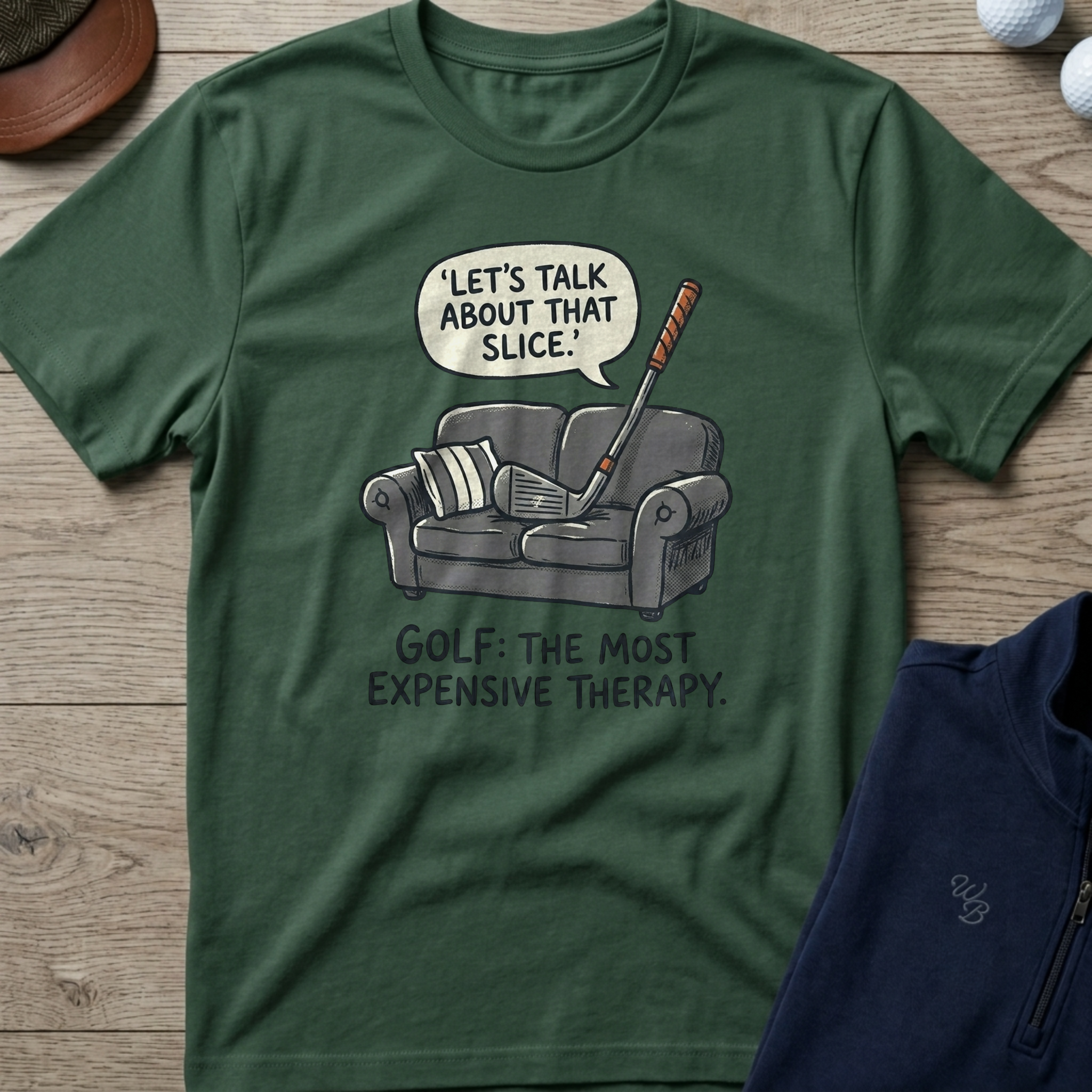 Expensive Therapy — Military Green t-shirt