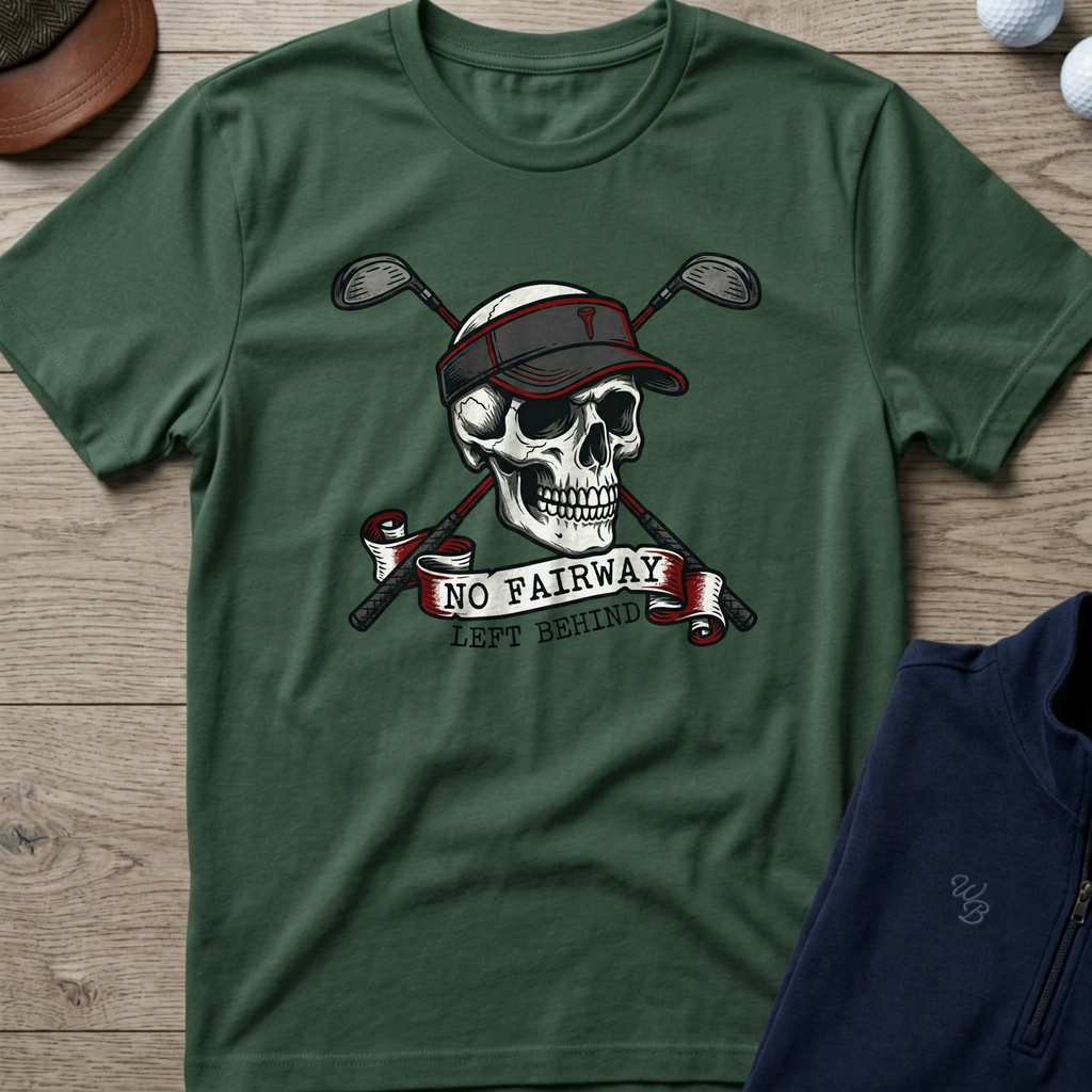 No Fairway Left Behind — Military Green t-shirt