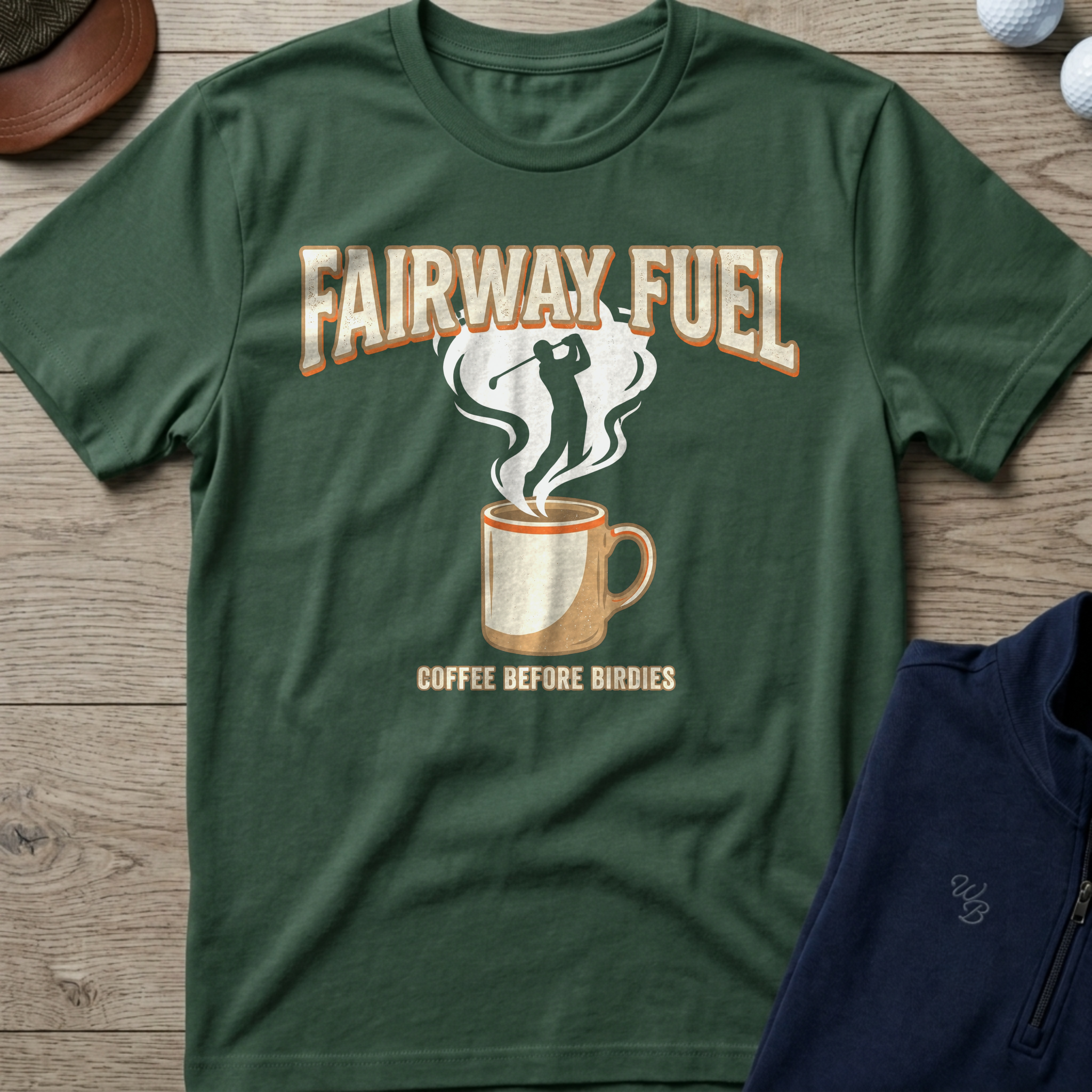 Fairway Fuel — Military Green t-shirt