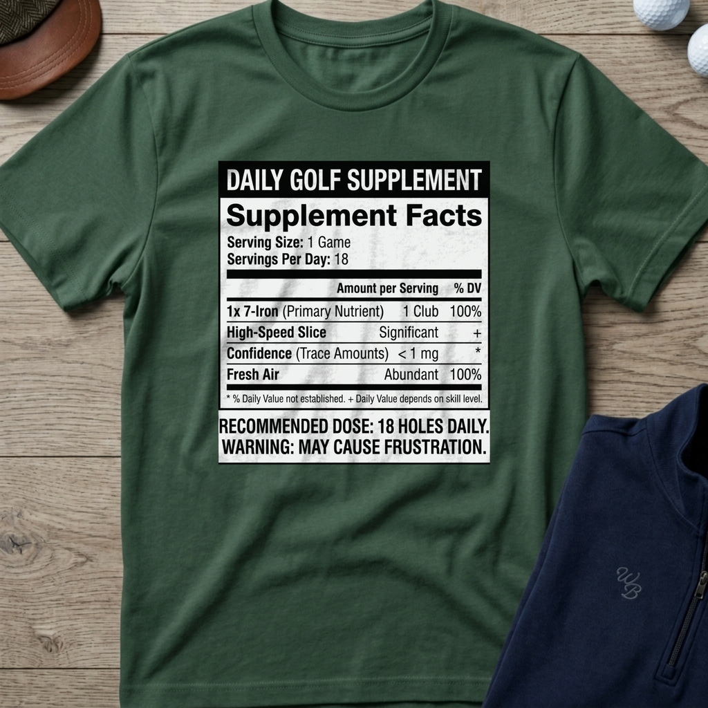 Daily Golf Supplement — Military Green t-shirt