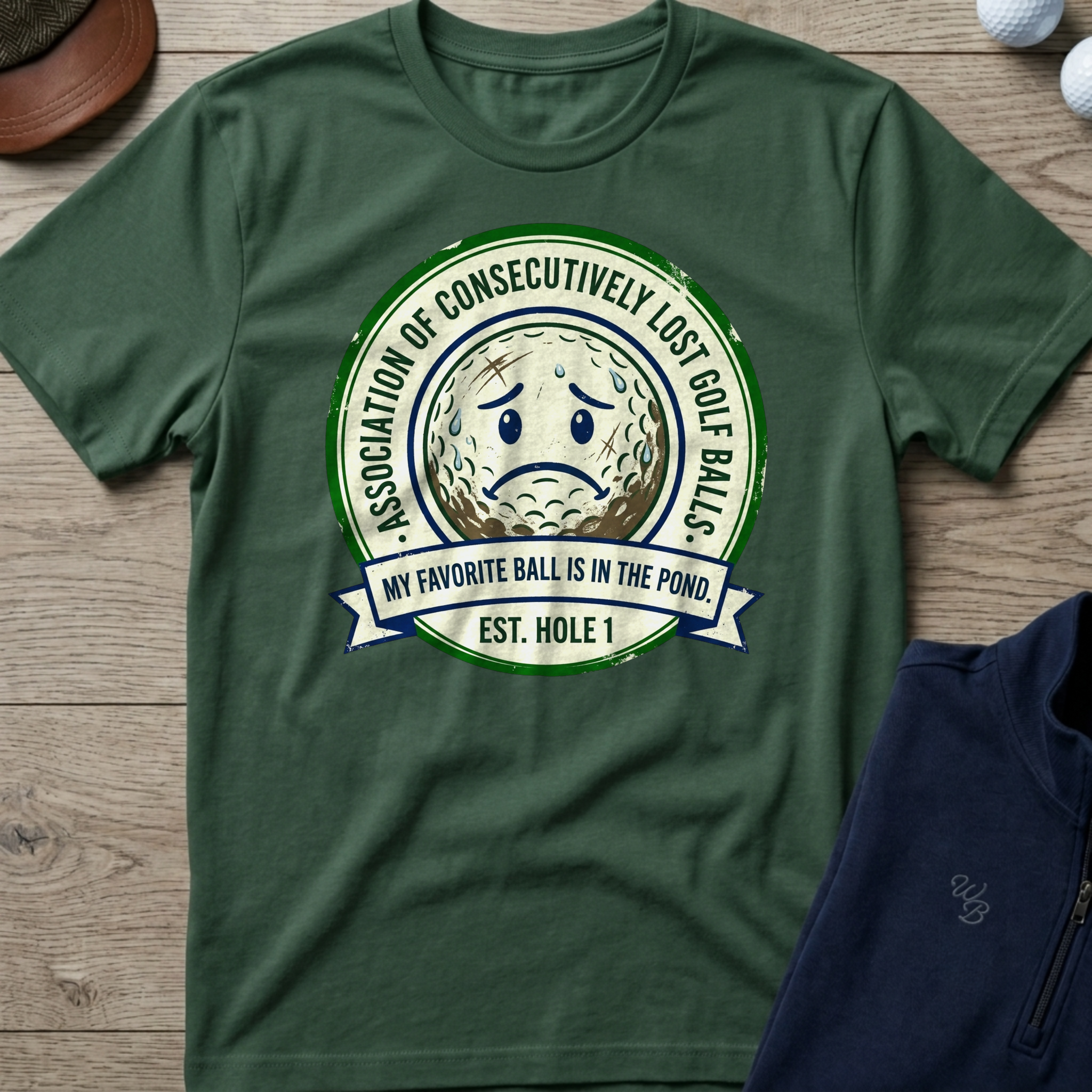 Lost Ball Association — Military Green t-shirt