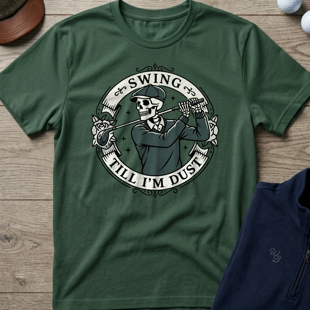 Swing Till I'm Dust — Military Green t-shirt