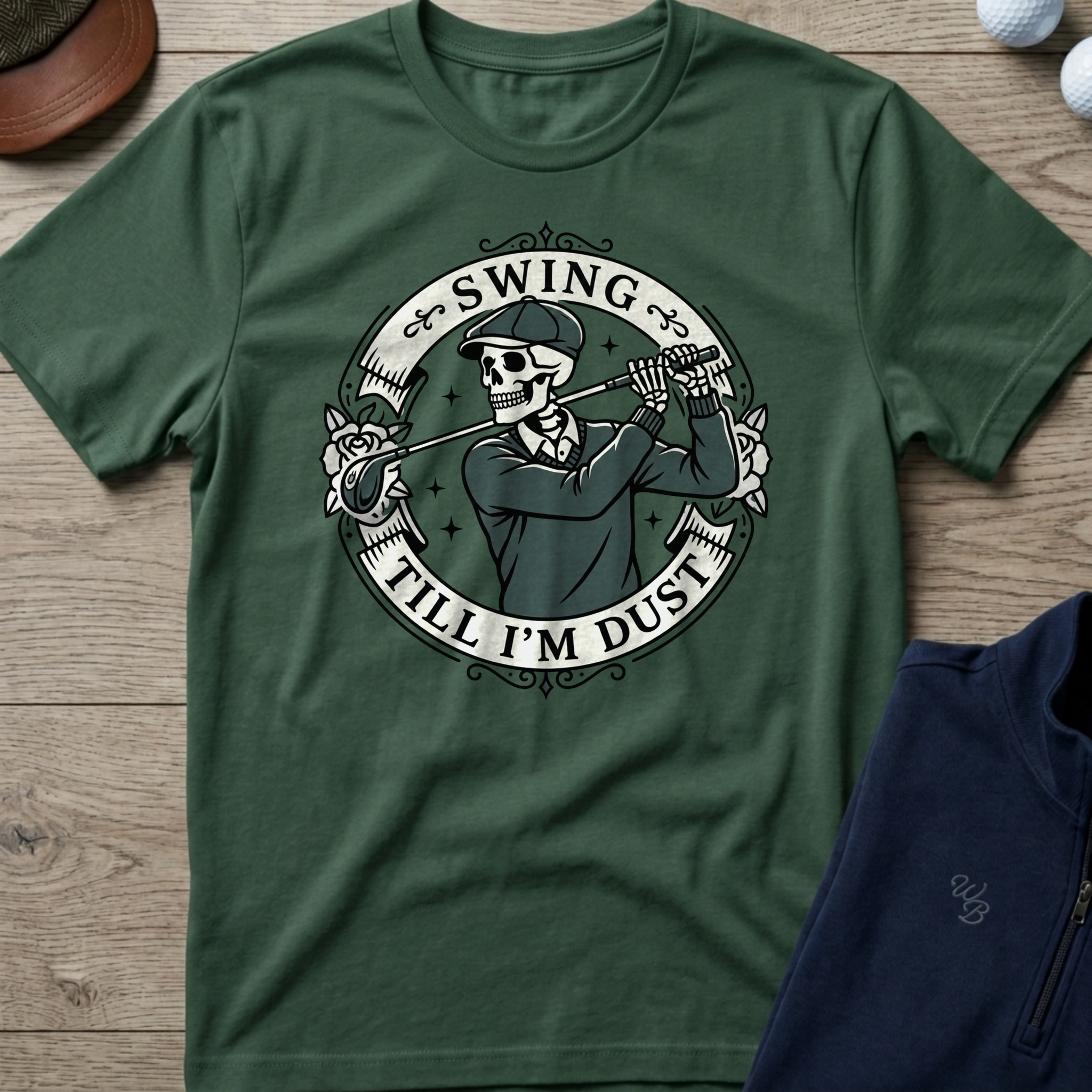 Swing Till I'm Dust — Military Green t-shirt