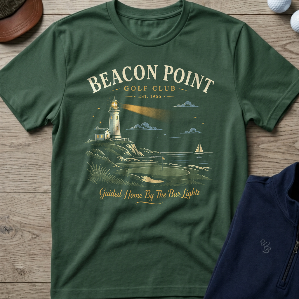 Beacon Point — Military Green t-shirt