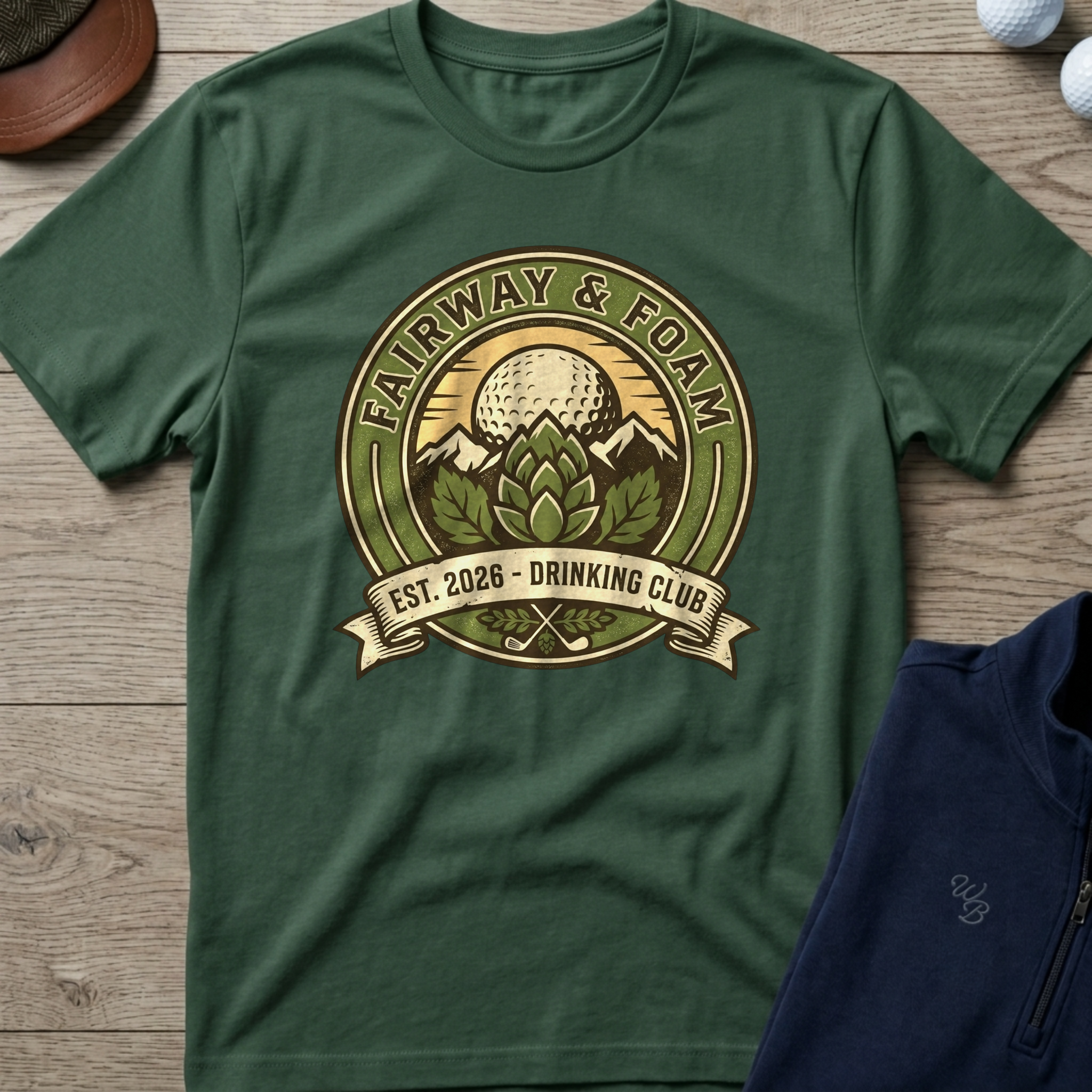 Fairway & Foam — Military Green t-shirt