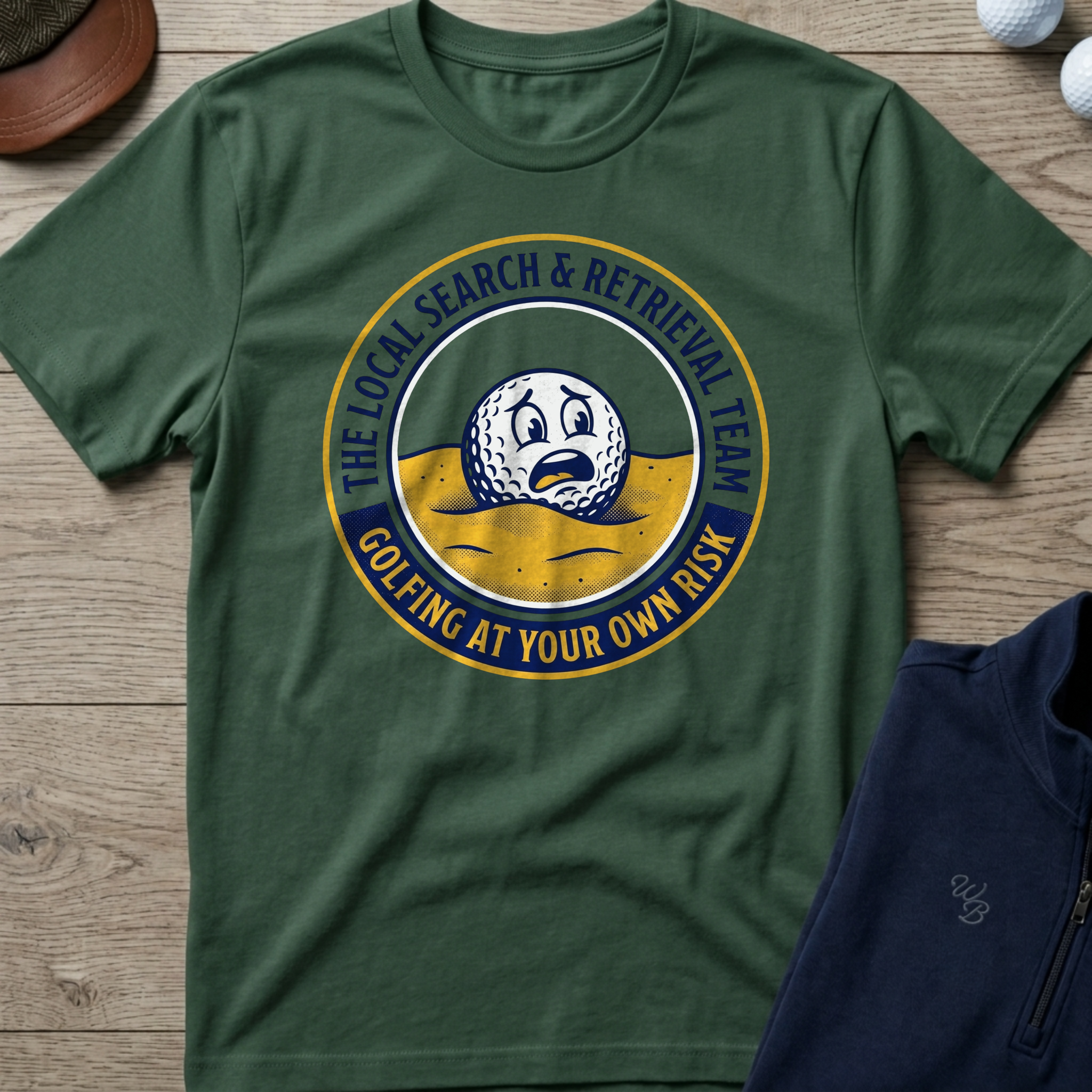 Search & Retrieval Team — Military Green t-shirt