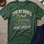 I Fix My Divots — Military Green t-shirt