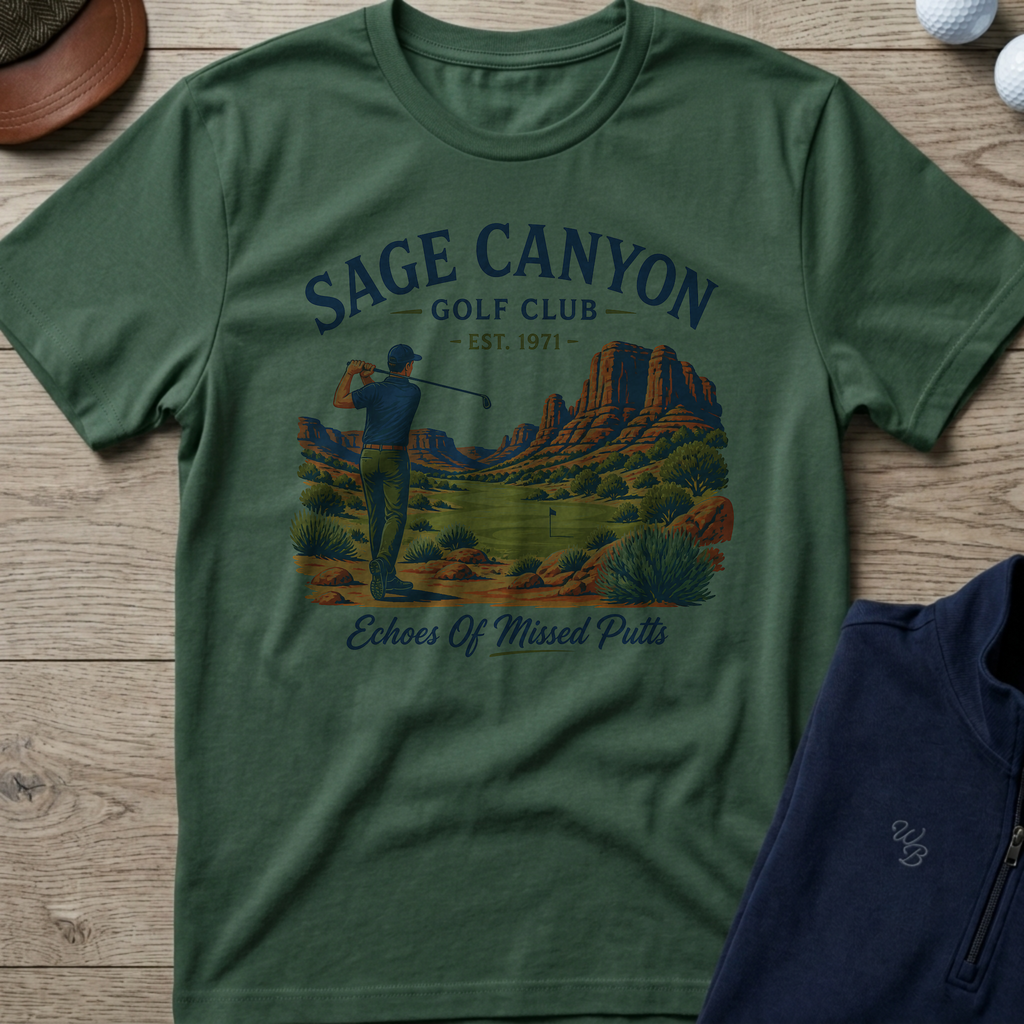 Sage Canyon — Military Green t-shirt