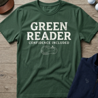 Green Reader — Military Green t-shirt