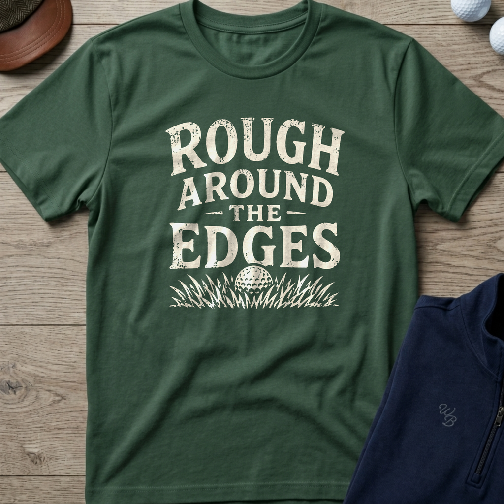 Rough Around The Edges — Military Green t-shirt