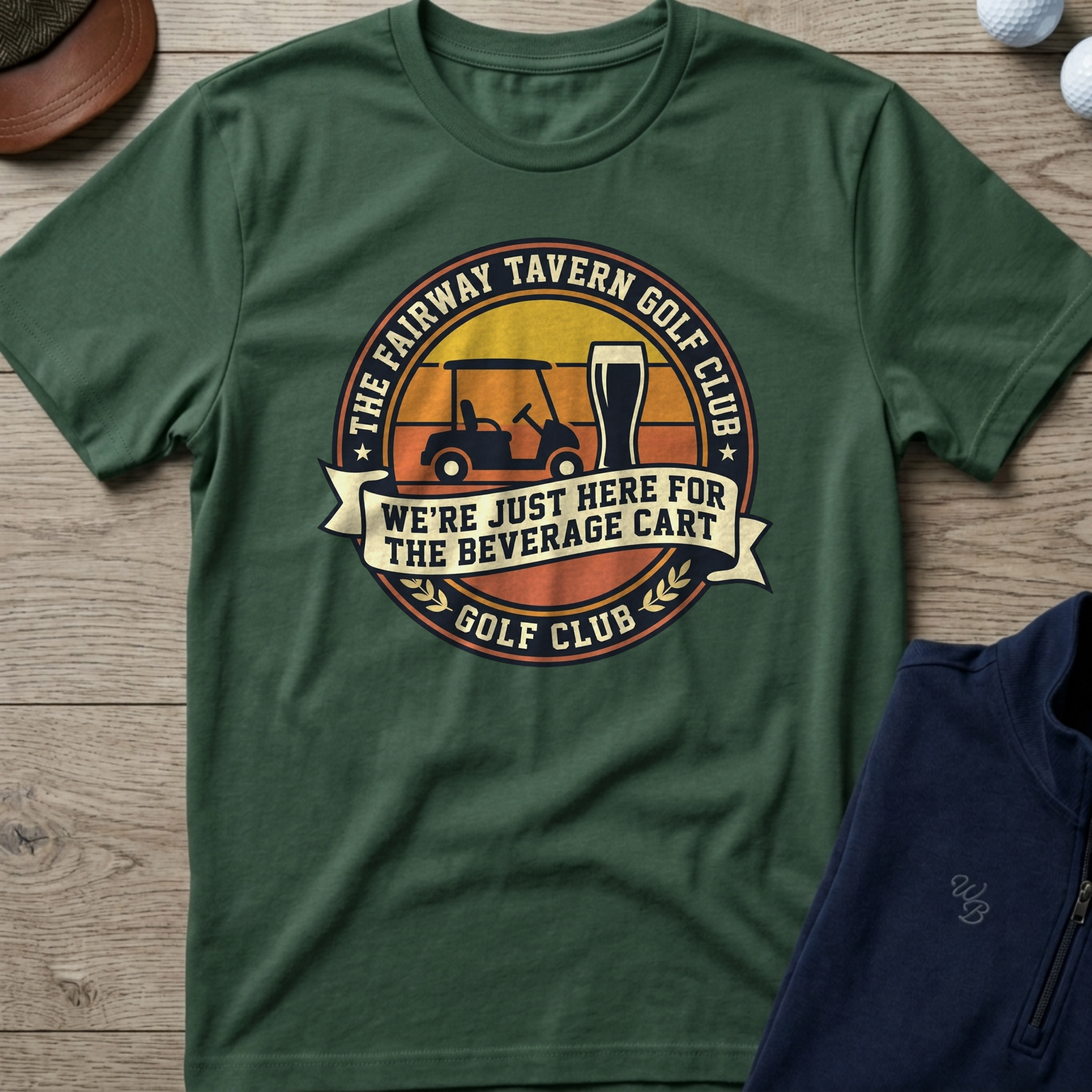 Fairway Tavern — Military Green t-shirt