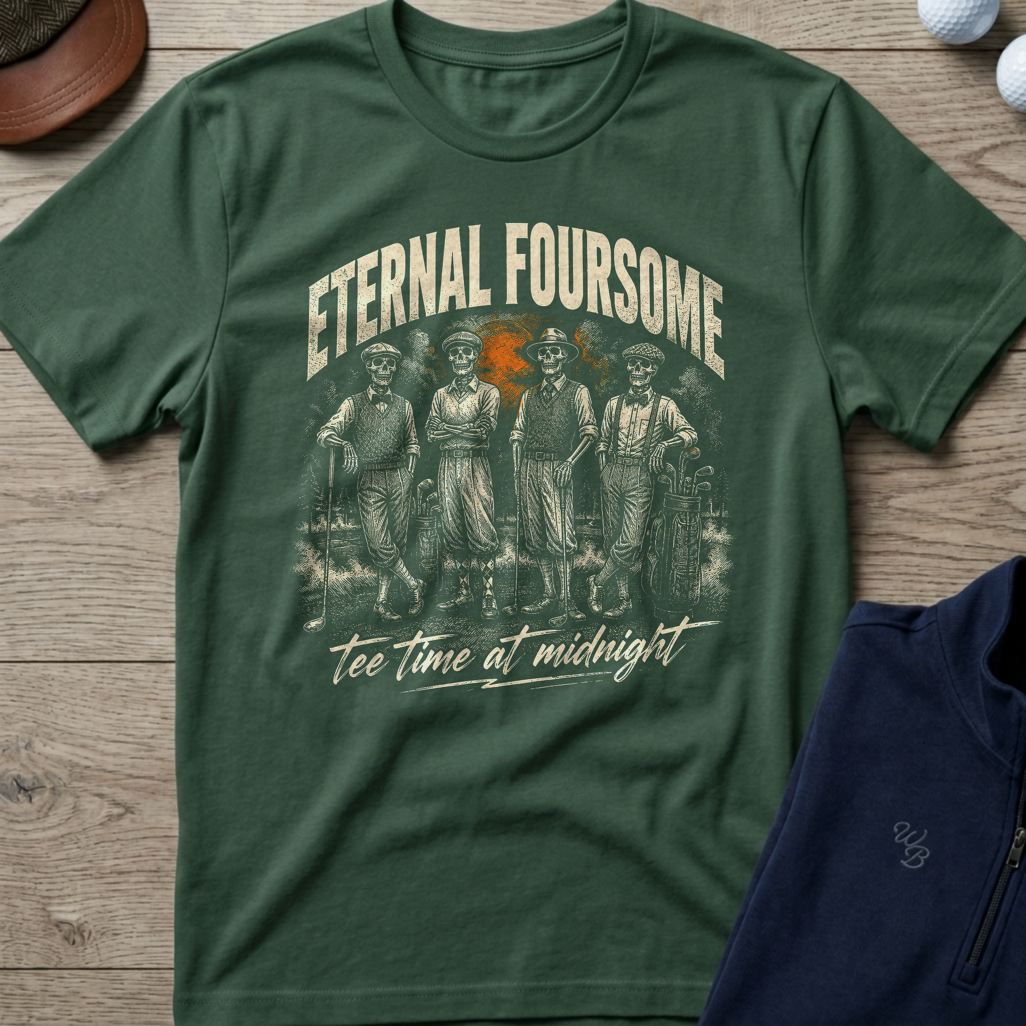 Eternal Foursome — Military Green t-shirt