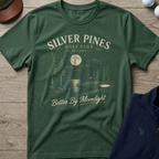 Silver Pines — Military Green t-shirt