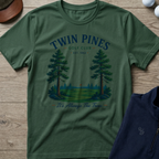 Twin Pines — Military Green t-shirt