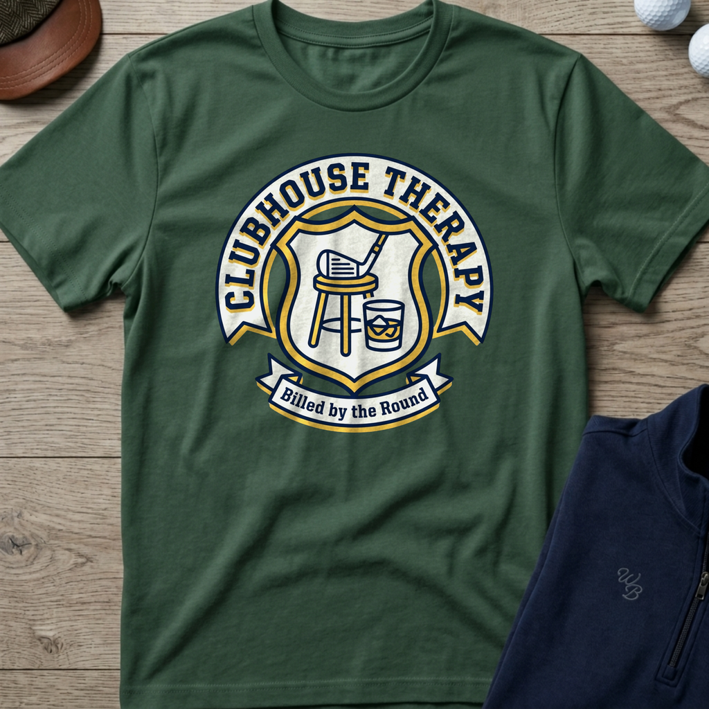 Clubhouse Therapy — Military Green t-shirt