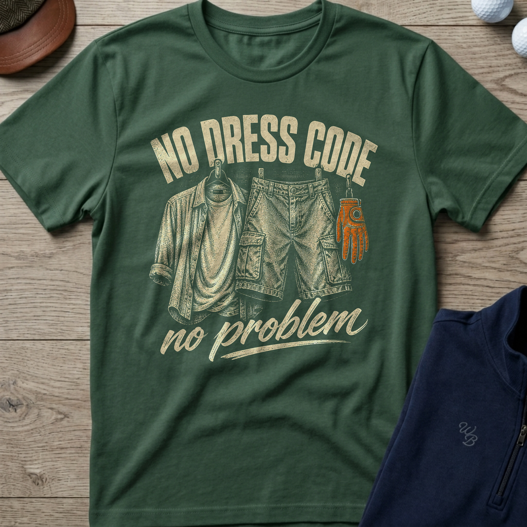 No Dress Code — Military Green t-shirt