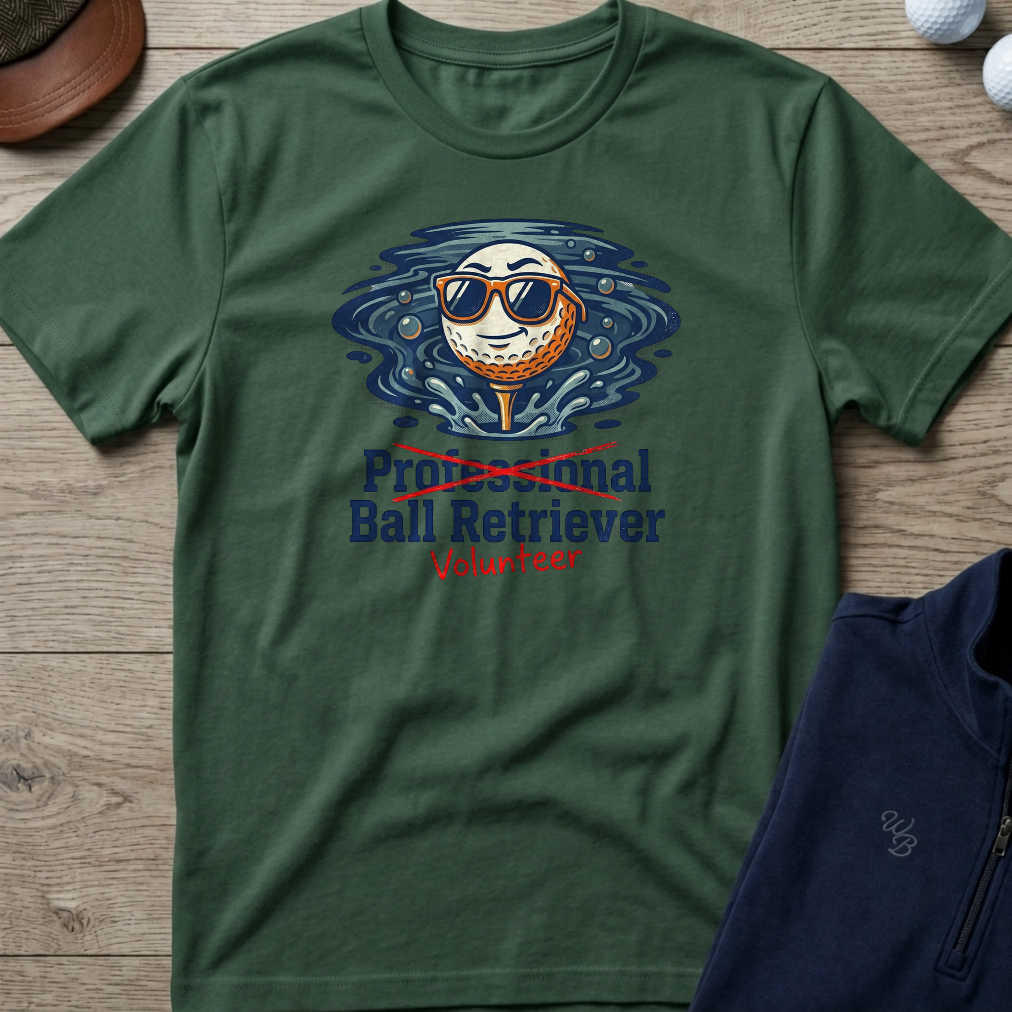 Volunteer Ball Retriever — Military Green t-shirt