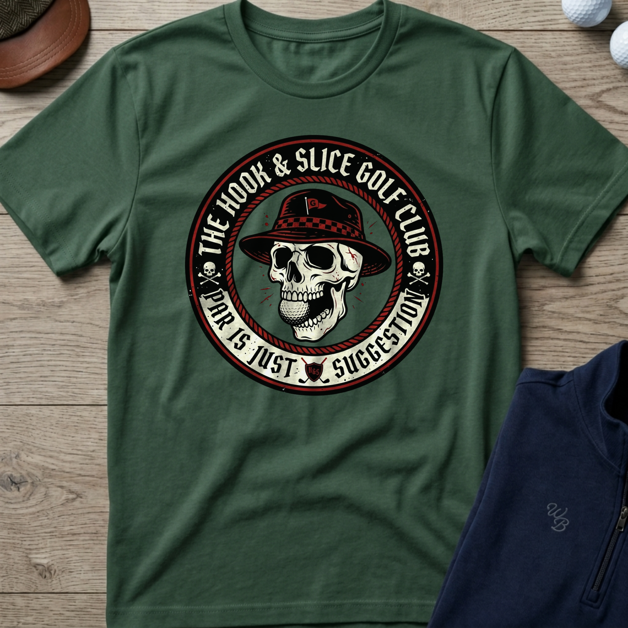Par Is Just Suggestion — Military Green t-shirt