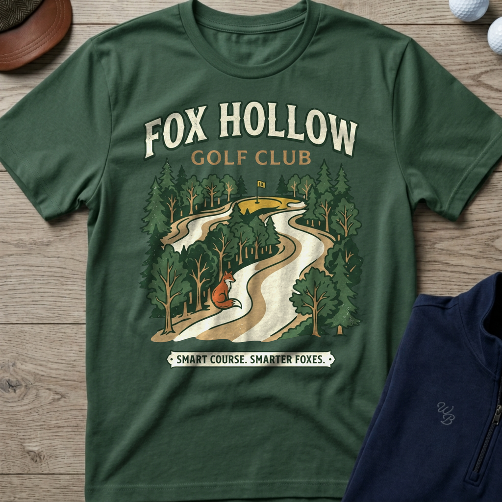 Fox Hollow — Military Green t-shirt