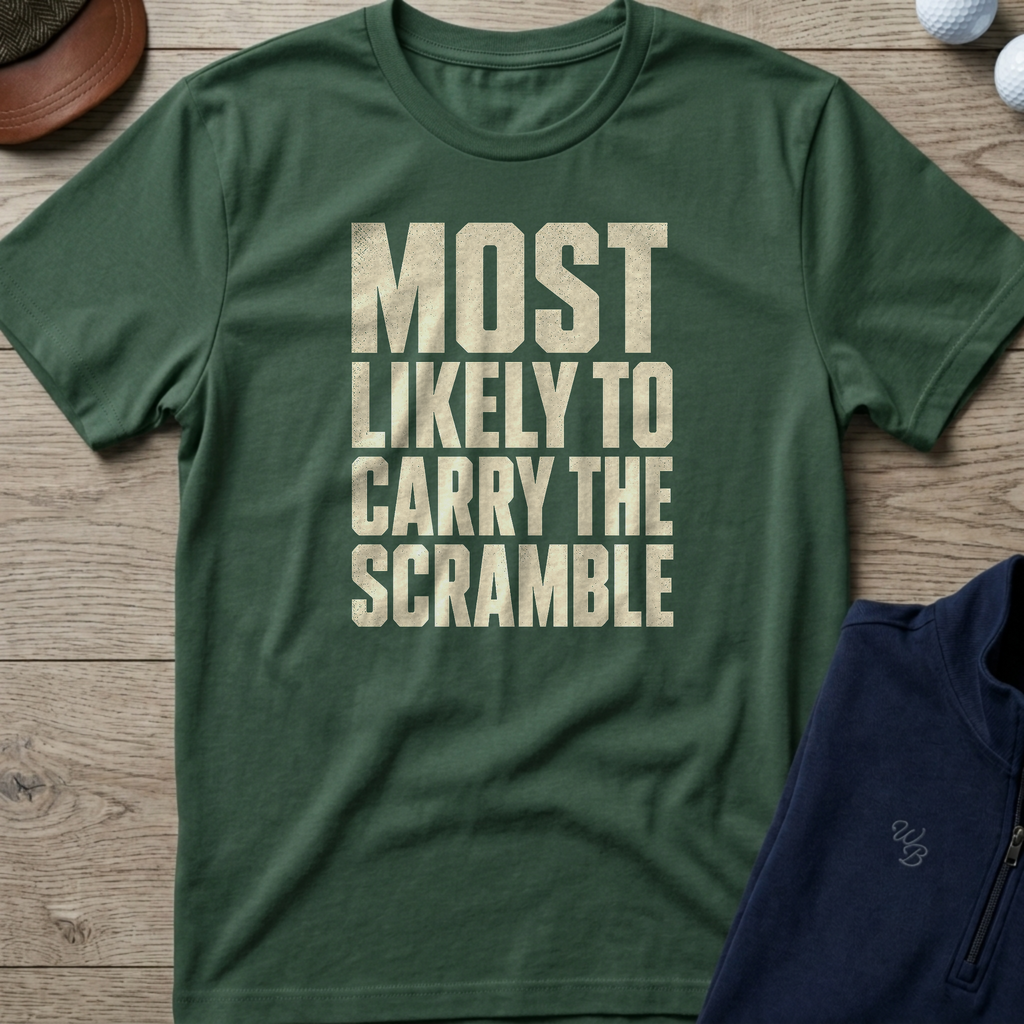 Carry The Scramble — Military Green t-shirt