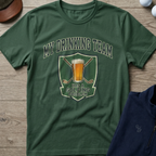 Drinking Team Graphic — Military Green t-shirt