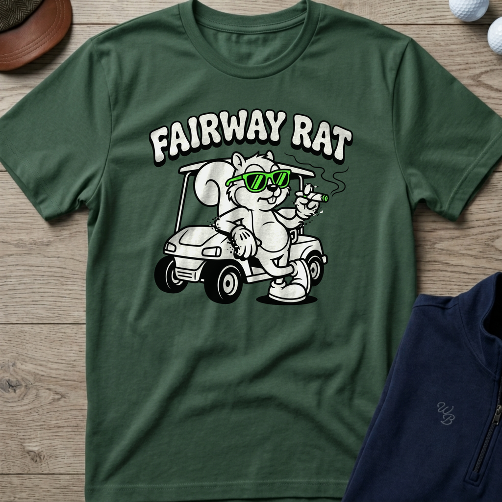 Fairway Rat — Military Green t-shirt