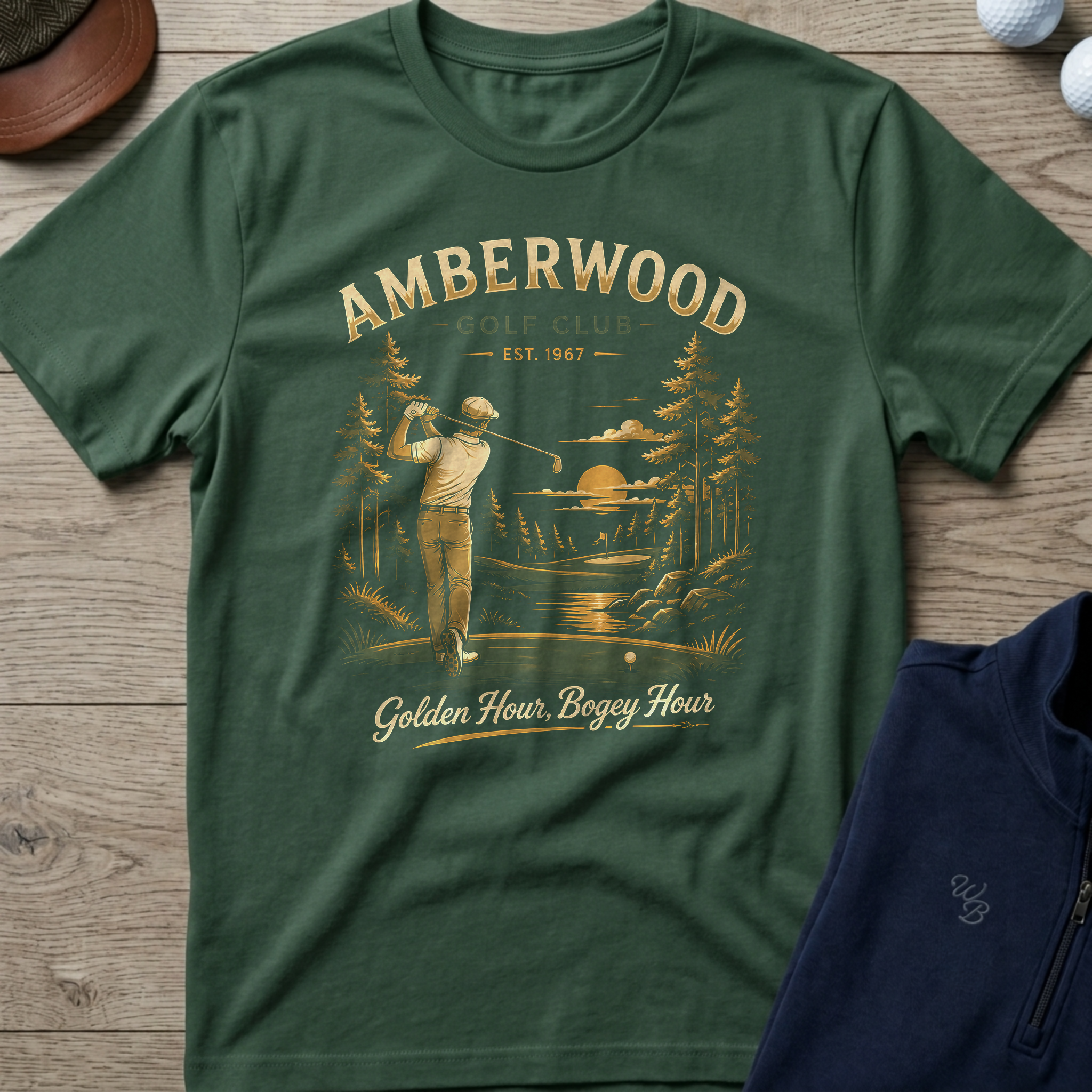 Amberwood — Military Green t-shirt