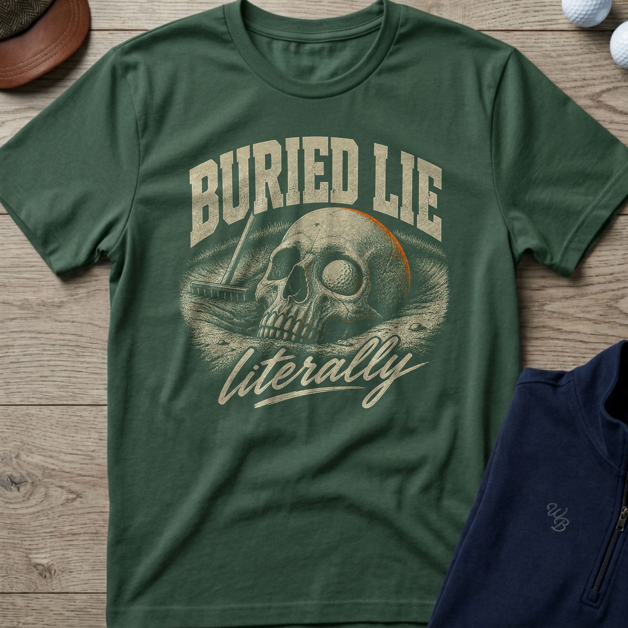 Buried Lie — Military Green t-shirt
