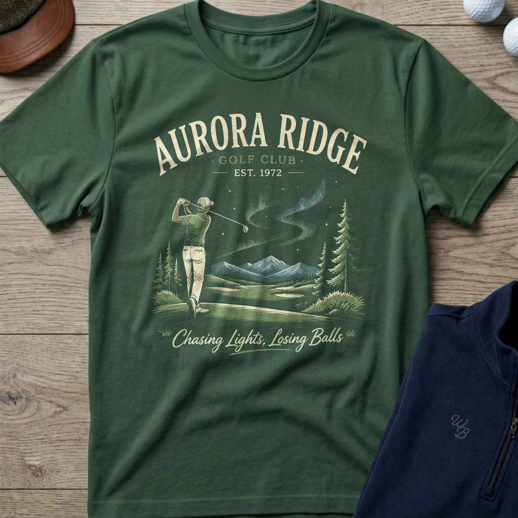 Aurora Ridge — Military Green t-shirt