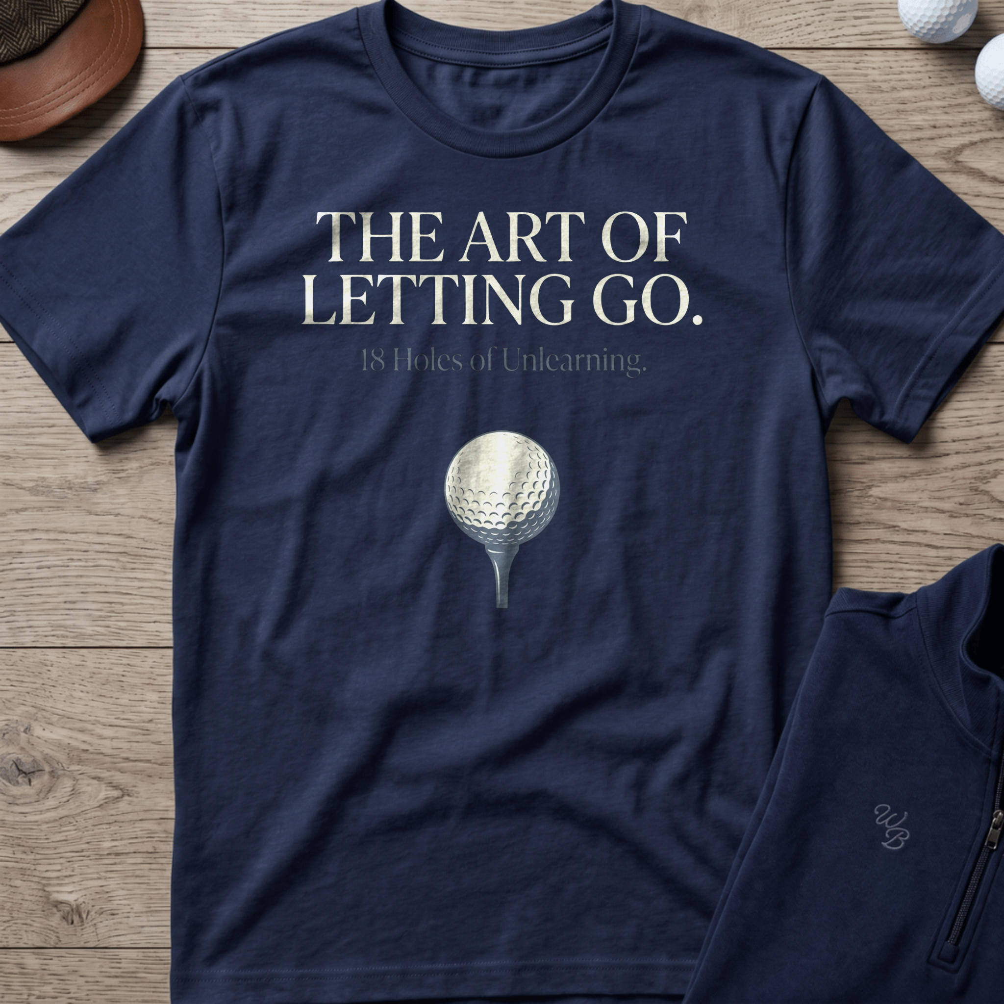 Art of Letting Go — Navy t-shirt