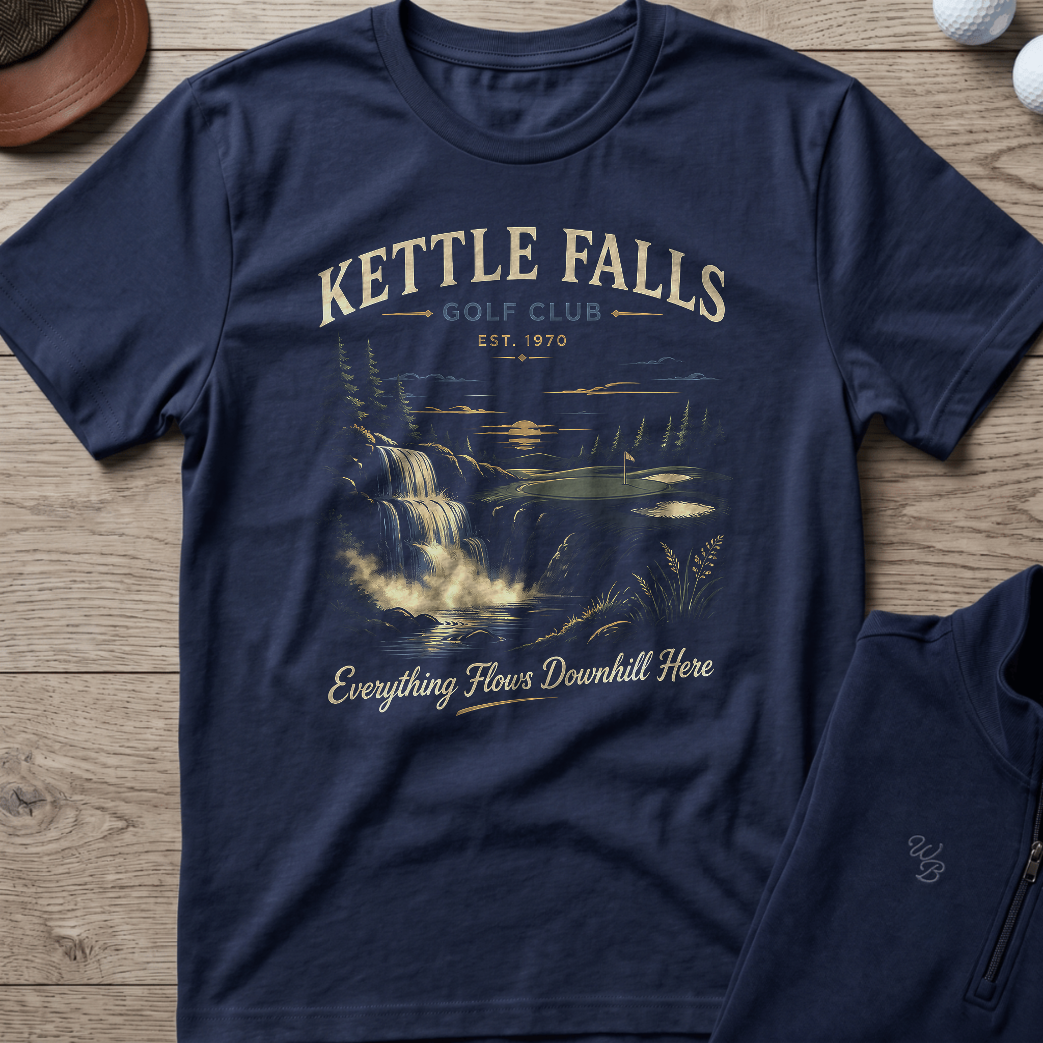 Kettle Falls — Navy t-shirt