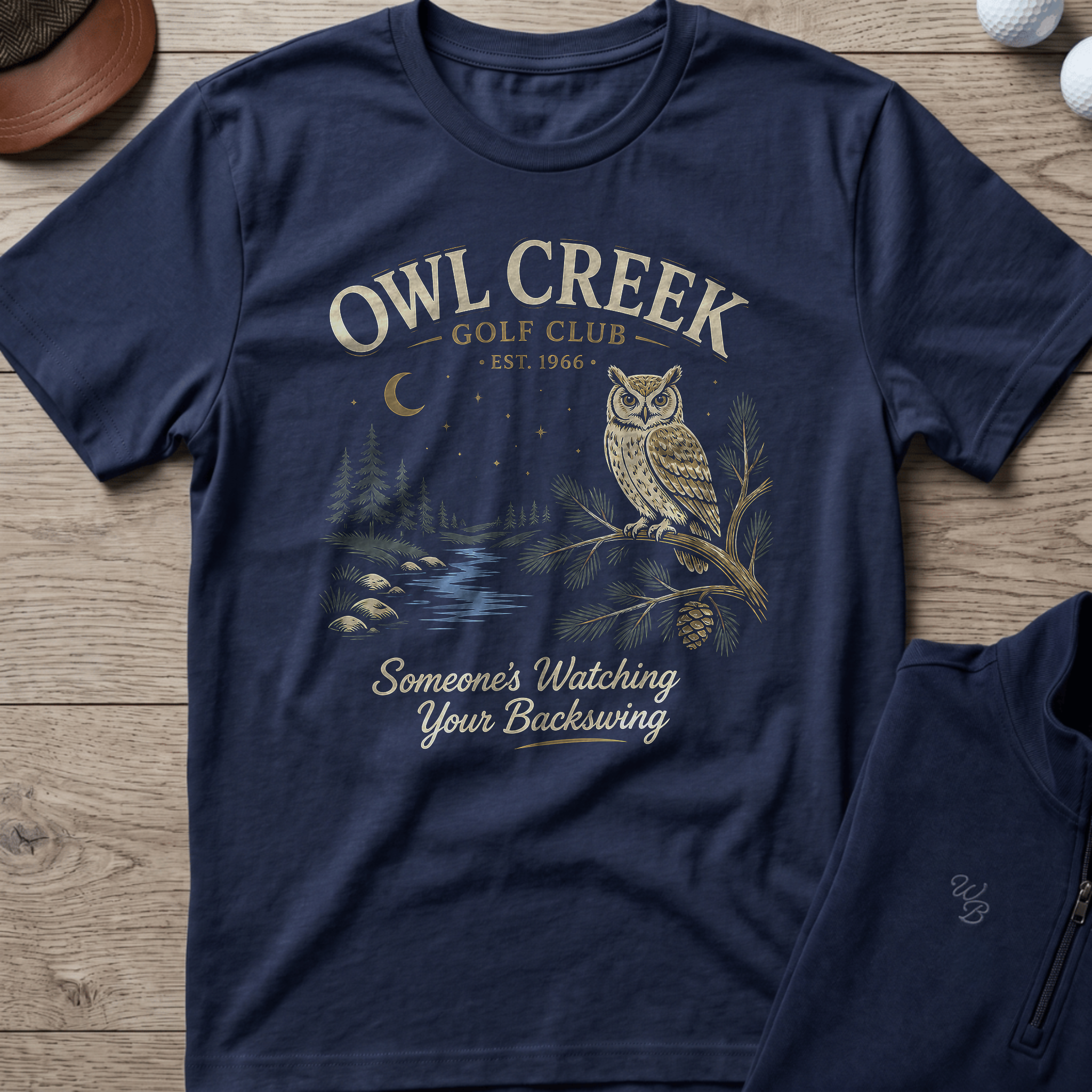 Owl Creek — Navy t-shirt