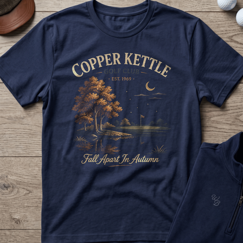 Copper Kettle — Navy t-shirt