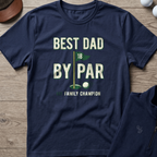 Best Dad By Par — Navy t-shirt