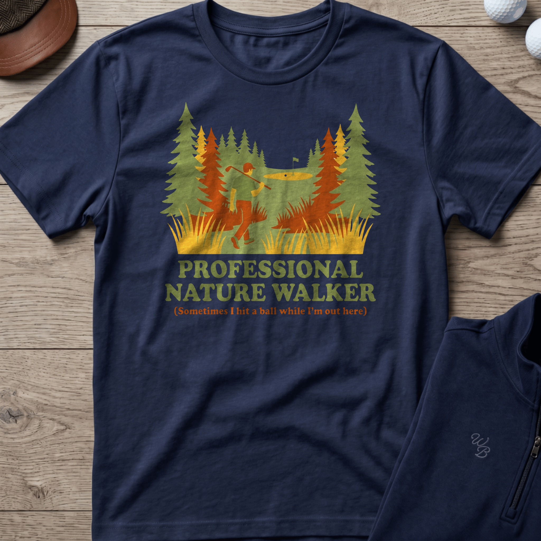 Nature Walker — Navy t-shirt