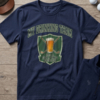 Drinking Team Graphic — Navy t-shirt