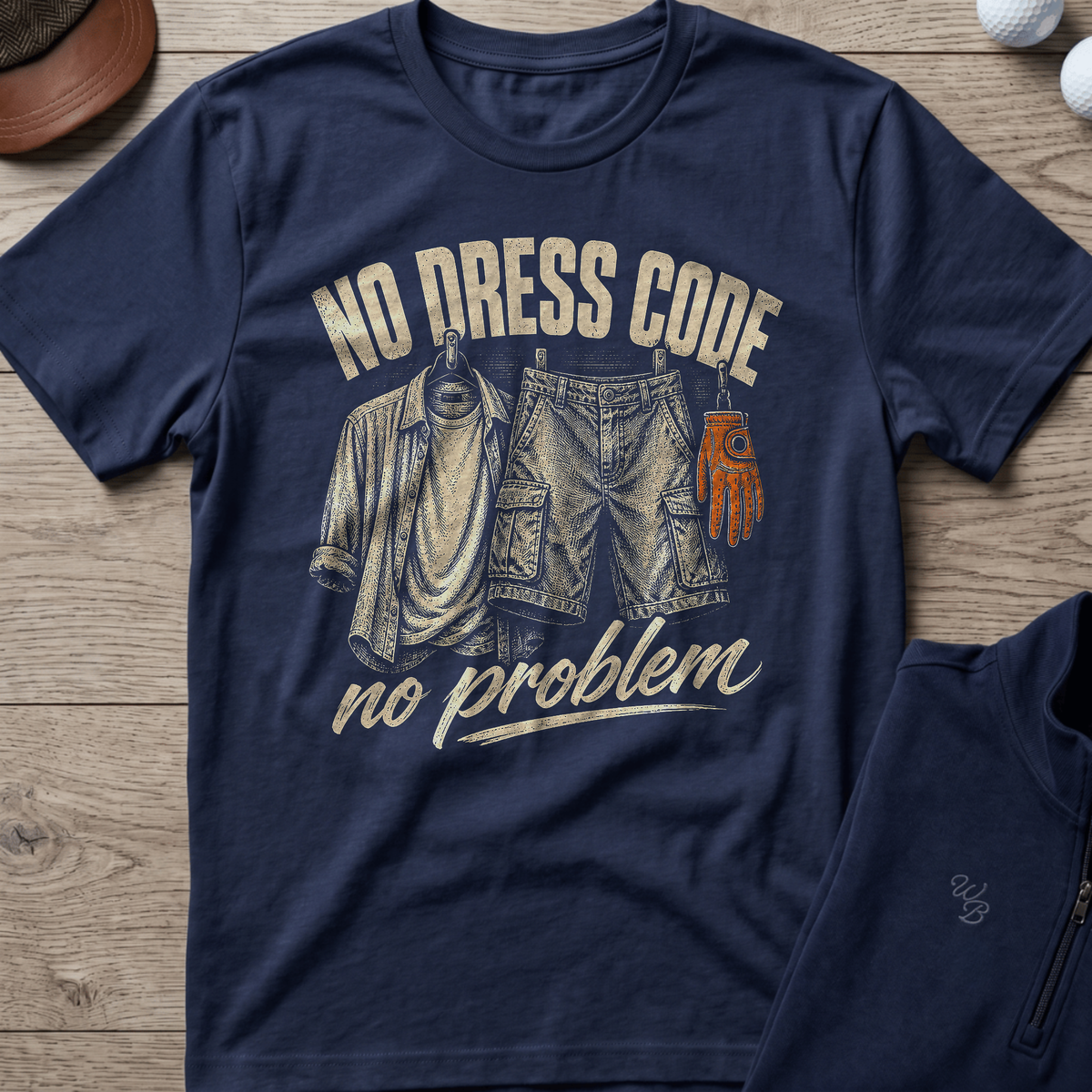 No Dress Code — Navy t-shirt