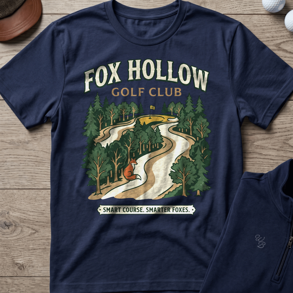 Fox Hollow — Navy t-shirt