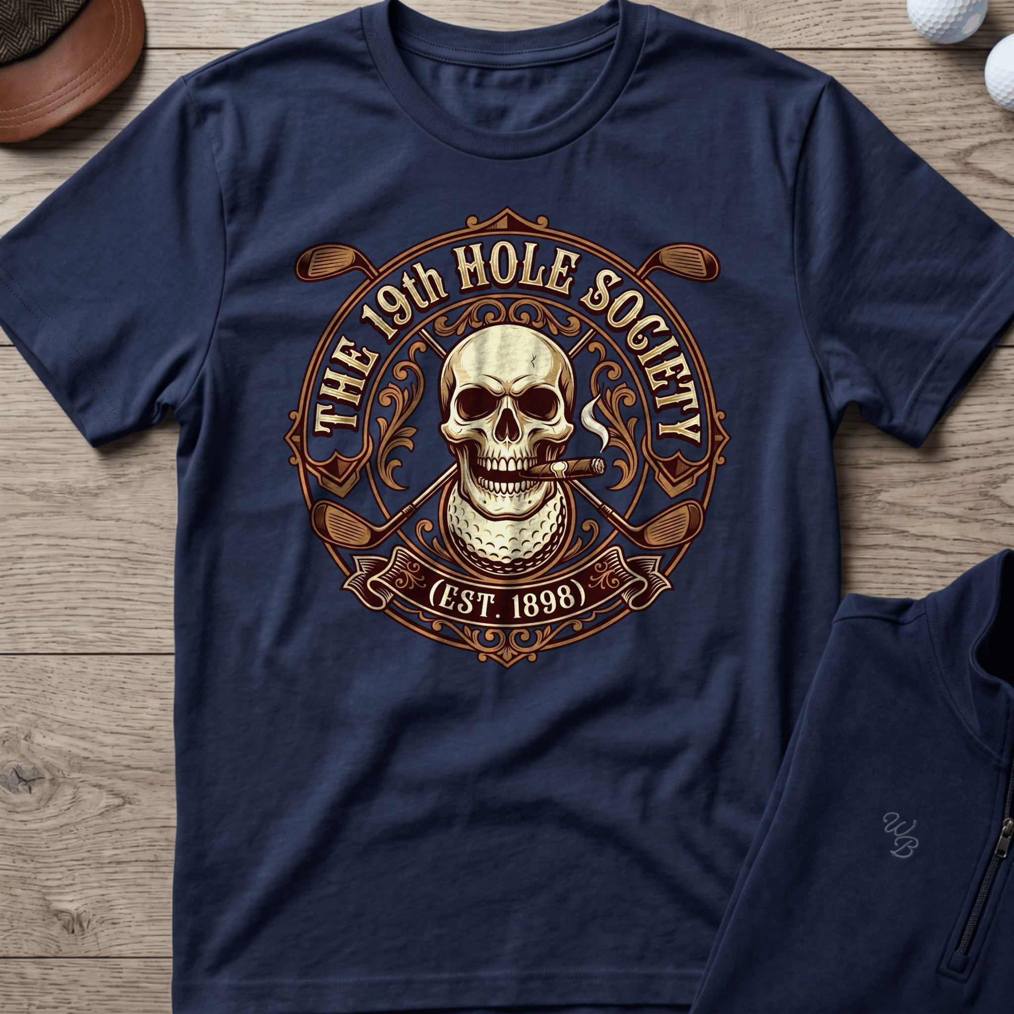 19th Hole Society — Navy t-shirt